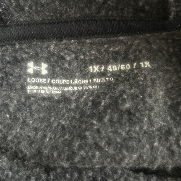 Under Armour Black Hoodie with White Logo - Picture 4 of 4